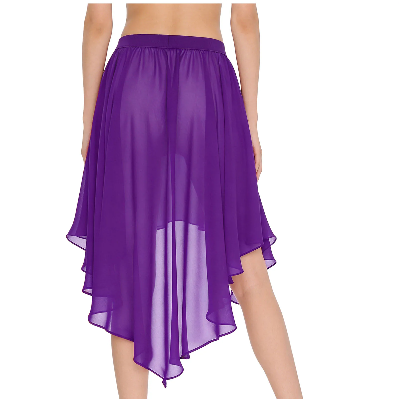 Women Sheer Chiffon Dance Leotards Skirts Ice Skating Ballet Modern Lyrical Dance Clothes Elastic Waistband High-Low Wrap Skirt
Women Sheer Chiffon Dance Leotards Skirts Ice Skating Ballet Modern Lyrical Dance Clothes Elastic Waistband High-Low Wrap Skirt
