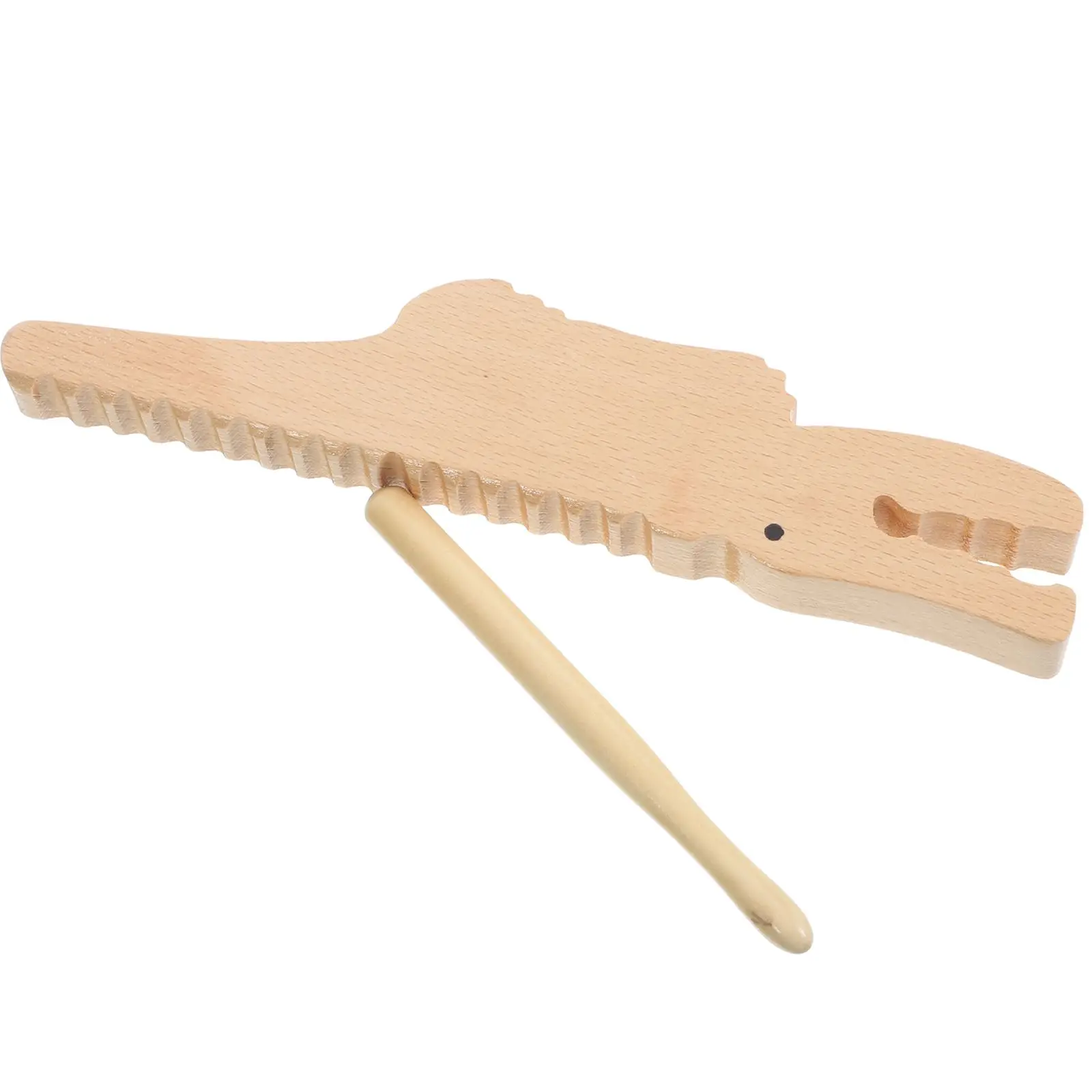 Wooden Tooth Guiro Kids Percussion Instrument Alligator Shaped Musical Toy Educational Plaything Wooden Instrument
Wooden Tooth Guiro Kids Percussion Instrument Alligator Shaped Musical Toy Educational Plaything Wooden Instrument