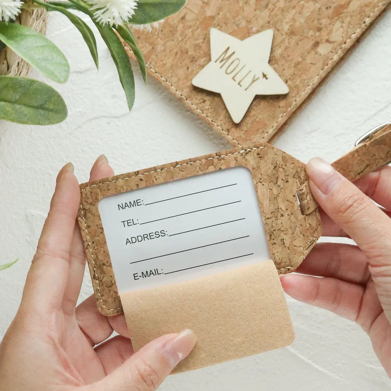 2PCS Custom Initials Cork Passport & Luggage Set - Engraved Wood Texture, Handmade Gift for Christmas/Bridal/Birthdays
2PCS Custom Initials Cork Passport & Luggage Set - Engraved Wood Texture, Handmade Gift for Christmas/Bridal/Birthdays