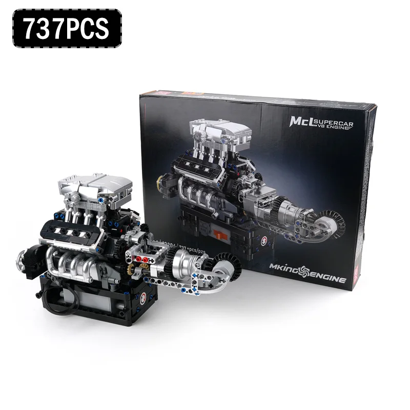10206 Sport Car V8 Engine Model Building Blocks 737pcs Collectible A ssembled Simulation Car Engine Motor Drive Bricks Toy Gift
10206 Sport Car V8 Engine Model Building Blocks 737pcs Collectible A ssembled Simulation Car Engine Motor Drive Bricks Toy Gift