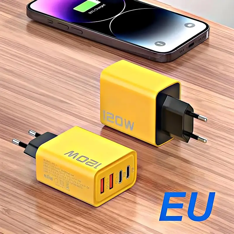 120W Fast Charging 4 Ports Mobile Phone Charger QC3.0 USB Type C Chargers Dual PD USB Wall Adapter EU Plug for iPhone Samsung
120W Fast Charging 4 Ports Mobile Phone Charger QC3.0 USB Type C Chargers Dual PD USB Wall Adapter EU Plug for iPhone Samsung