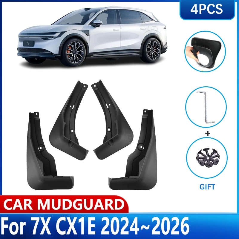 Car Wheel Fender MudFlaps For Zeekr 7X CX1E Accessories 2024~2026 Black Flap Protection Guards Splash Front Rear Auto Mudguards
Car Wheel Fender MudFlaps For Zeekr 7X CX1E Accessories 2024~2026 Black Flap Protection Guards Splash Front Rear Auto Mudguards