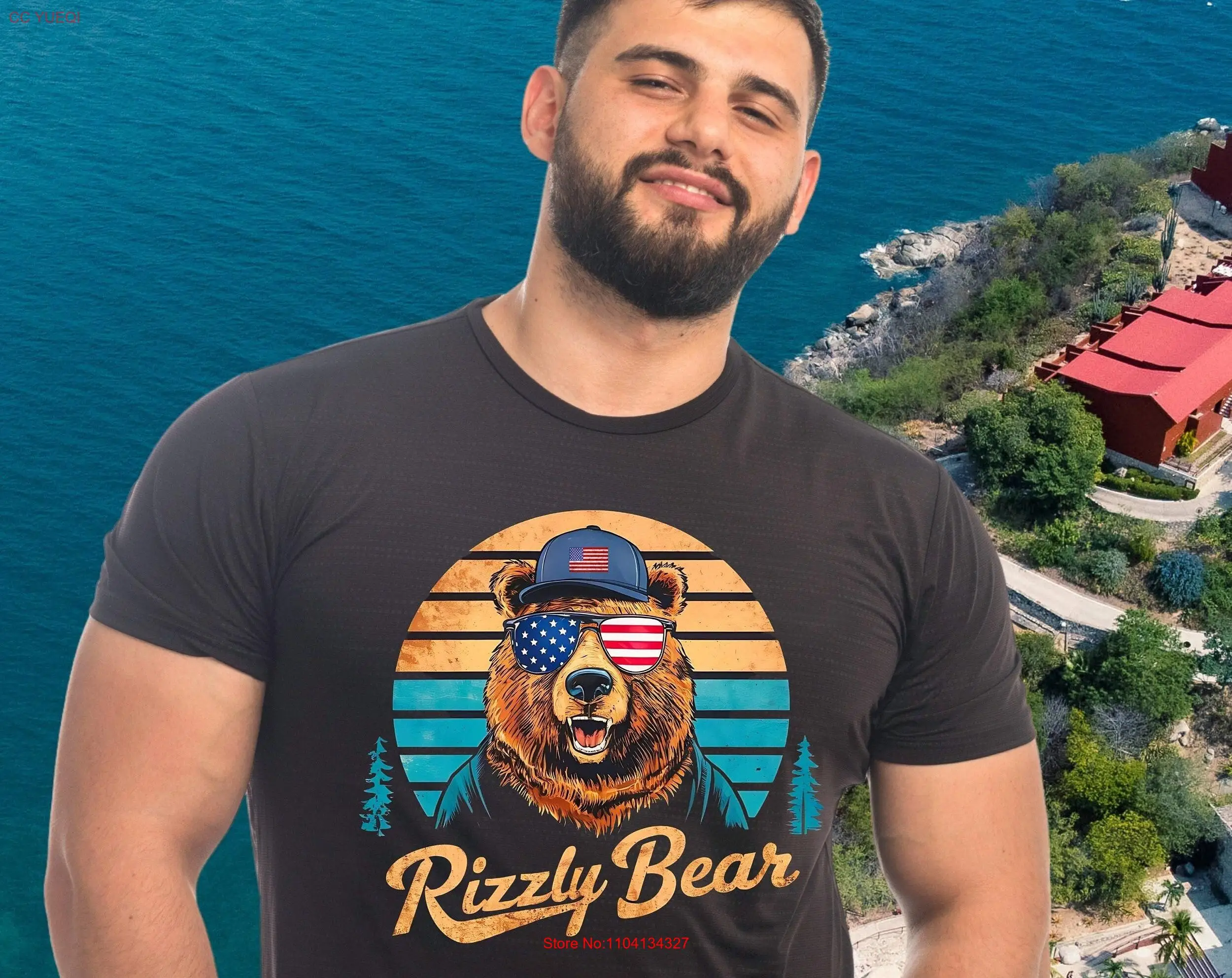 Футболка с медведем Rizzly, винтажная футболка с забавными животными, милая футболка с длинными или короткими рукавами
Футболка с медведем Rizzly, винтажная футболка с забавными животными, милая футболка с длинными или короткими рукавами