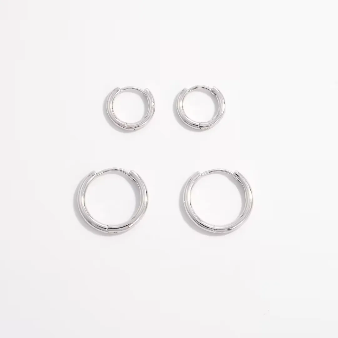 S925 Sterling Silver Hoop Simple Earrings for Women ,Ear Bone Earlobe Piercing Buckle Fashion earrings SE1
S925 Sterling Silver Hoop Simple Earrings for Women ,Ear Bone Earlobe Piercing Buckle Fashion earrings SE1