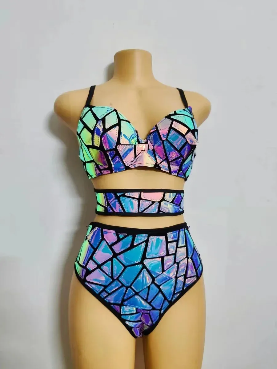 Show girl Costume Party outfit Concert outfit party show costume EventPurple Blue Laser Sequin Mirror Bikini++Cuff+Belt Bar Nigh
Show girl Costume Party outfit Concert outfit party show costume EventPurple Blue Laser Sequin Mirror Bikini++Cuff+Belt Bar Nigh