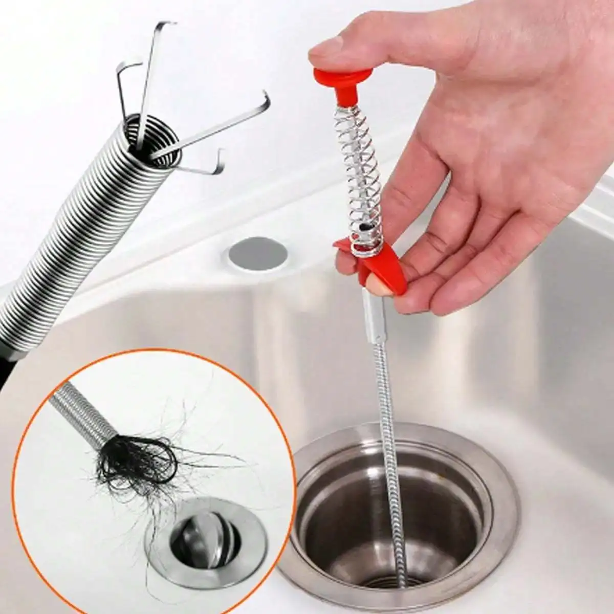 1pc Pipe Dredging Brush Bathroom Hair Sewer Sink Cleaning Brush Drain Cleaner Flexible Cleaner Clog
1pc Pipe Dredging Brush Bathroom Hair Sewer Sink Cleaning Brush Drain Cleaner Flexible Cleaner Clog