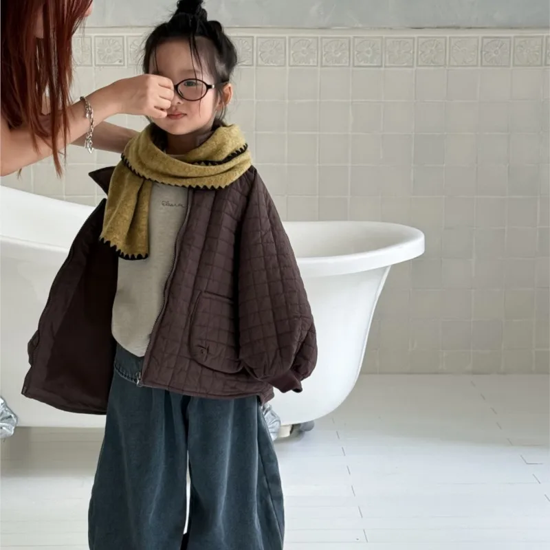 Korean Winter Children Girls Parka Cotton Padded Plaid Kids Baby Girl Puffer Coat Thicken Warm Zipper Toddler Infant Girl Jacket
Korean Winter Children Girls Parka Cotton Padded Plaid Kids Baby Girl Puffer Coat Thicken Warm Zipper Toddler Infant Girl Jacket