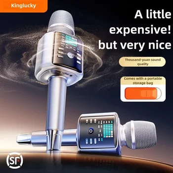 Kinglucky H9PRO Microphone audio integrated microphone outdoor home Karaoke wireless speaker sound card singing live