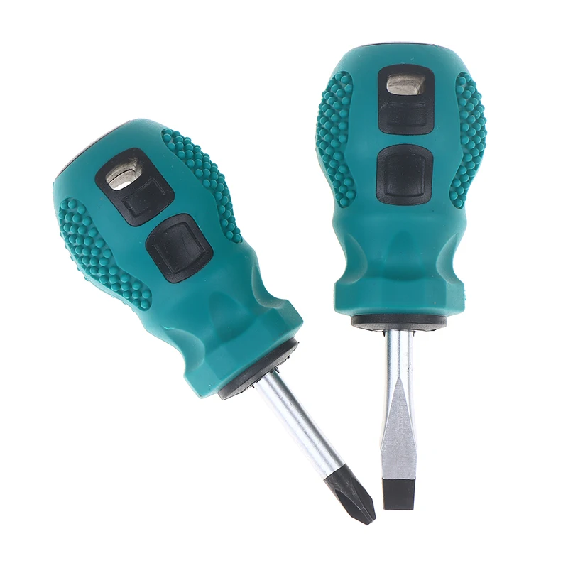 2Pcs Magnetic Mini Portable Radish Head Flat Cross Short Rubber Handle Screwdriver Set Dual-purpose Screwdriver Tool
2Pcs Magnetic Mini Portable Radish Head Flat Cross Short Rubber Handle Screwdriver Set Dual-purpose Screwdriver Tool