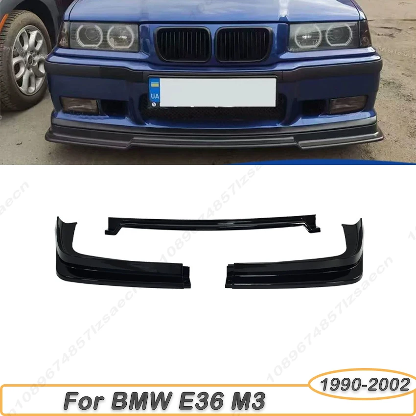 For BMW E36 M3 4-Door Sedan 2Door Coupe 1990-2002 Car Front Bumper Spoiler Lip Gloss Black Look Lower Diffuser Splitter Body Kit
For BMW E36 M3 4-Door Sedan 2Door Coupe 1990-2002 Car Front Bumper Spoiler Lip Gloss Black Look Lower Diffuser Splitter Body Kit