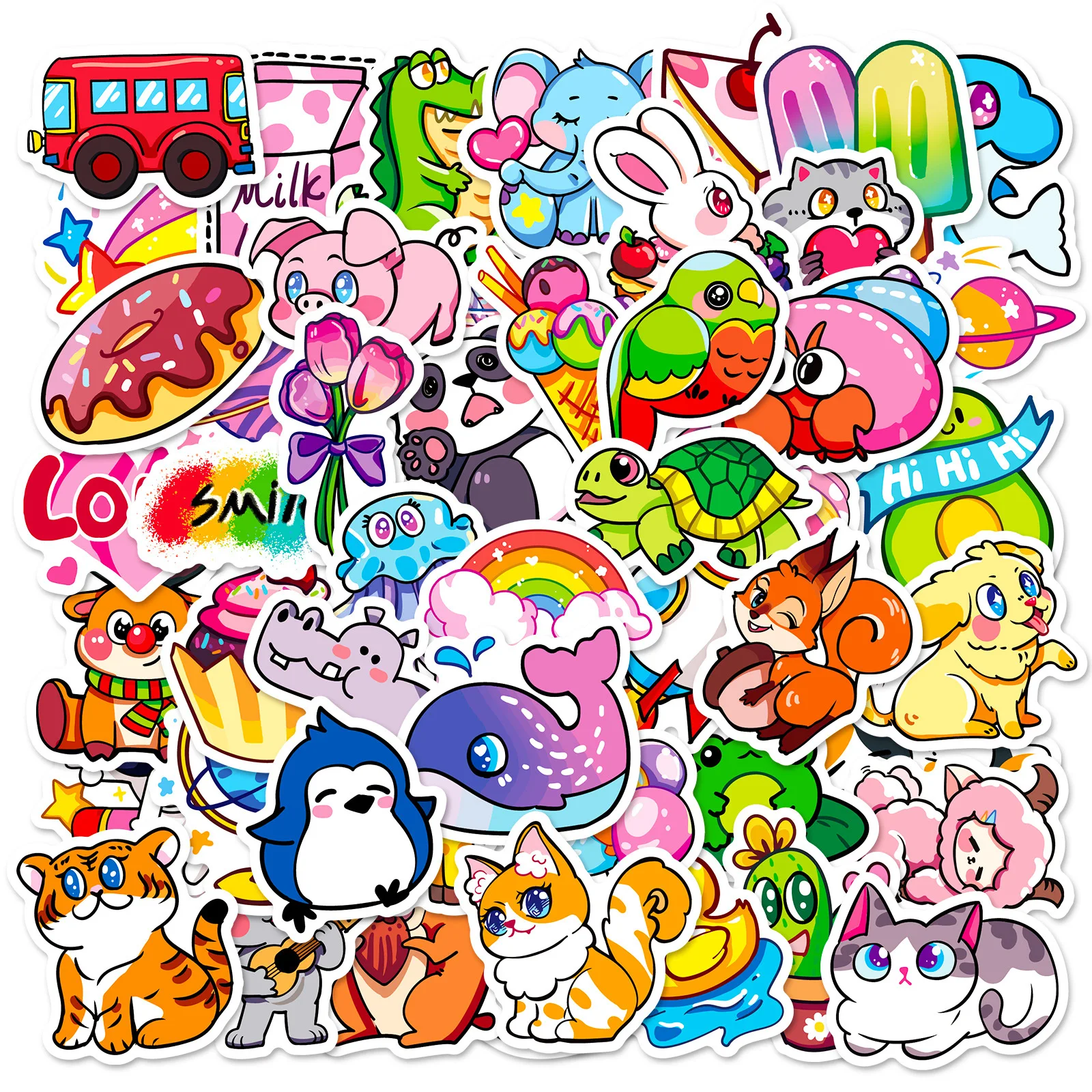 50Pcs Cartoon Cute Little Animal Series Stickers Suitcase Phone Case Water Bottle Waterproof Decoration Diy Sticker Packs
50Pcs Cartoon Cute Little Animal Series Stickers Suitcase Phone Case Water Bottle Waterproof Decoration Diy Sticker Packs