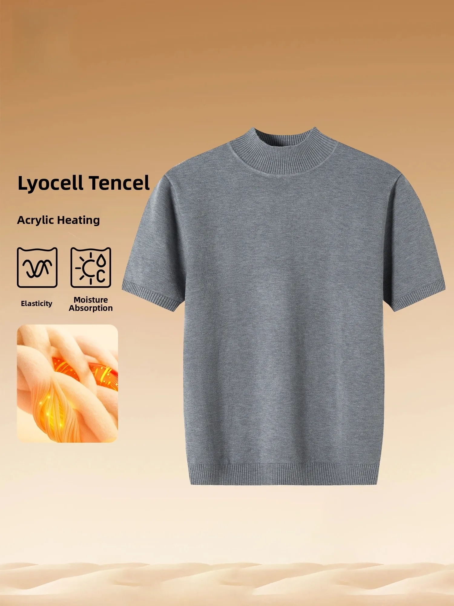 Men's Knitted f Sve Top Fitn Inner Wear T-irt Soft Comfortable Breathable Sweat Absorbent Warm Lycell Innerwear
Men's Knitted f Sve Top Fitn Inner Wear T-irt Soft Comfortable Breathable Sweat Absorbent Warm Lycell Innerwear