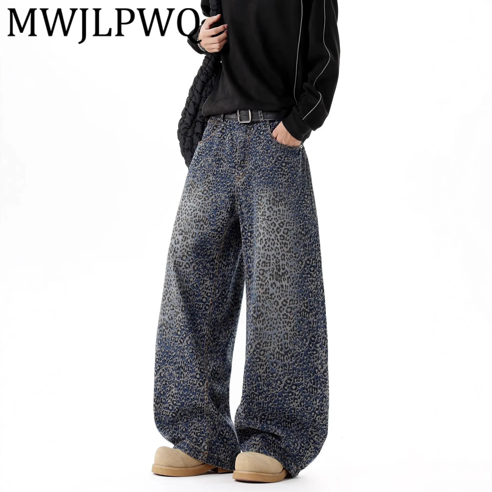 MWJLPWQ Мужские джинсы в стиле хип-хоп с леопардовым принтом, потертые широкие брюки Dirty Machete, модные свободные новые мужские брюки, уличные 11965
MWJLPWQ Мужские джинсы в стиле хип-хоп с леопардовым принтом, потертые широкие брюки Dirty Machete, модные свободные новые мужские брюки, уличные 11965