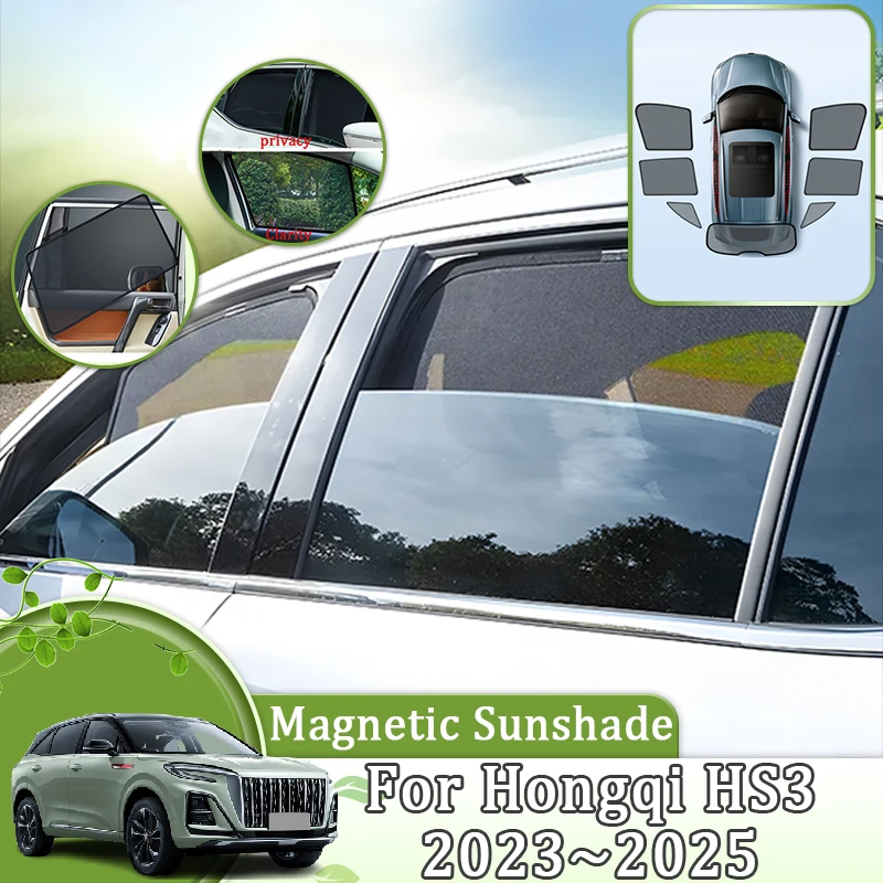 Mesh Car Sunshade For Hongqi HS3 Accessories 2024 2023~2025 Window Visors Shield Heat insulation UV Blocking Privacy Accessories
Mesh Car Sunshade For Hongqi HS3 Accessories 2024 2023~2025 Window Visors Shield Heat insulation UV Blocking Privacy Accessories