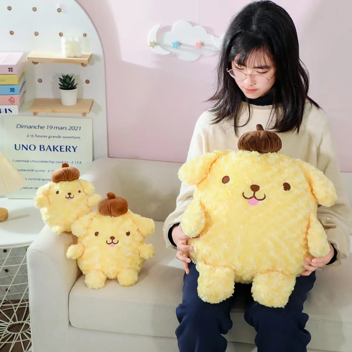 Большой размер Sanrio Pom Pom Purin, плюшевая игрушка-подушка, милая мягкая кукла PomPomPurin, диванная подушка, домашний декор, рождественские подарки для девочек
Большой размер Sanrio Pom Pom Purin, плюшевая игрушка-подушка, милая мягкая кукла PomPomPurin, диванная подушка, домашний декор, рождественские подарки для девочек