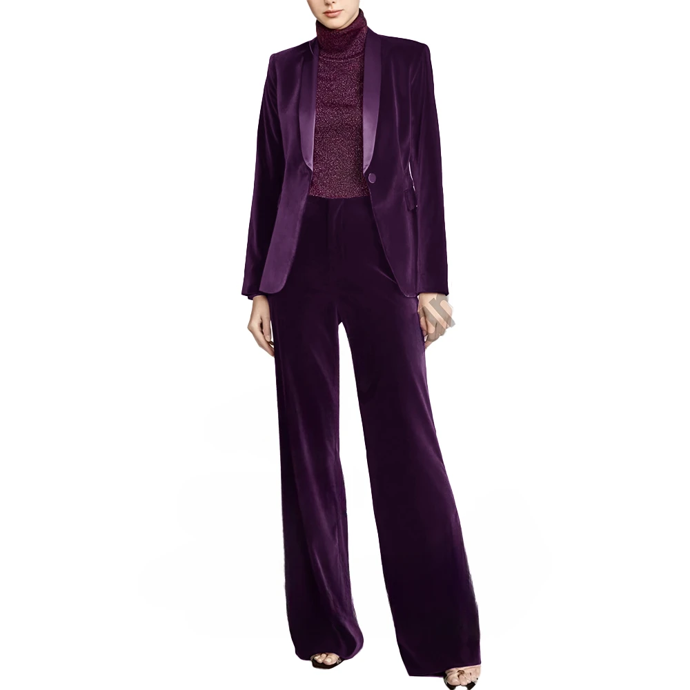 Women's Velvet Jacket and Pants Set Formal Wedding Dress Female Fashionable and Loose Fitting Casual Clothing
Women's Velvet Jacket and Pants Set Formal Wedding Dress Female Fashionable and Loose Fitting Casual Clothing