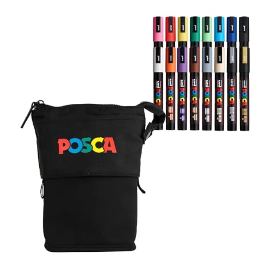 Exclusive 5M Paint Markers Gift Set of 16 with Carrying Case, Great for and Adults, Acrylic Art Markers for Coloring Decoration
Exclusive 5M Paint Markers Gift Set of 16 with Carrying Case, Great for and Adults, Acrylic Art Markers for Coloring Decoration