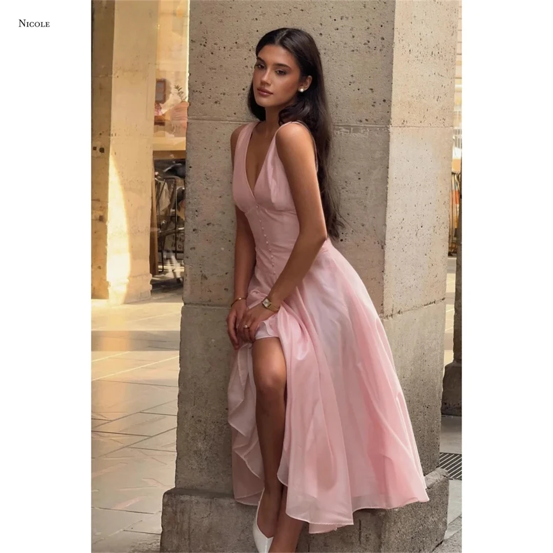 Nicole Line A Robe Soiree Pink Luxurious Women's Evening Dresses Woman Elegant Party Dresses 2025 Custom Made Ball Gown Dress
Nicole Line A Robe Soiree Pink Luxurious Women's Evening Dresses Woman Elegant Party Dresses 2025 Custom Made Ball Gown Dress