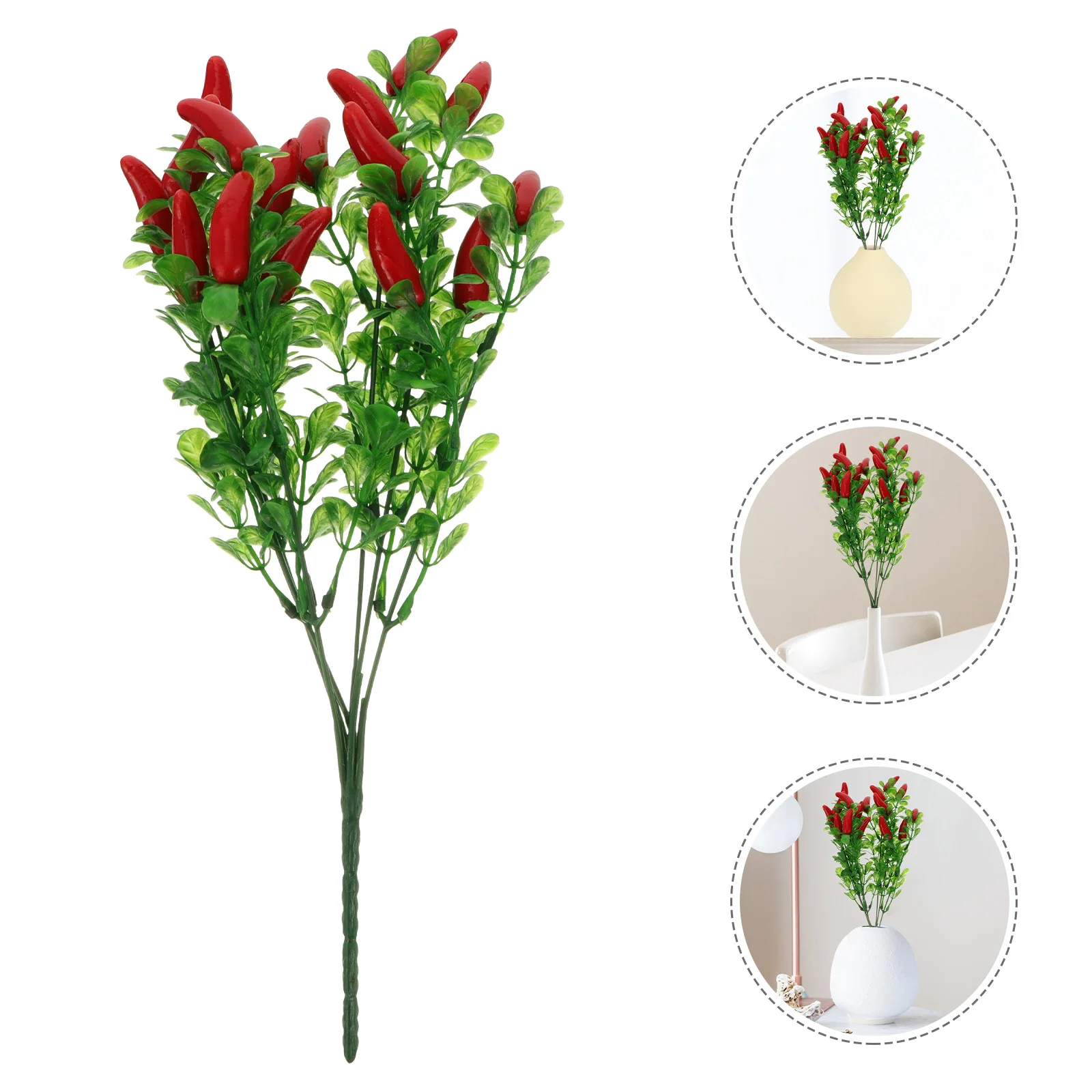 4pcs Bouquet Decoration Fake Plastic Plastic Plant Decor Plant Ornament Home Office Party HolidayPepper Flower Arrangement
4pcs Bouquet Decoration Fake Plastic Plastic Plant Decor Plant Ornament Home Office Party HolidayPepper Flower Arrangement
