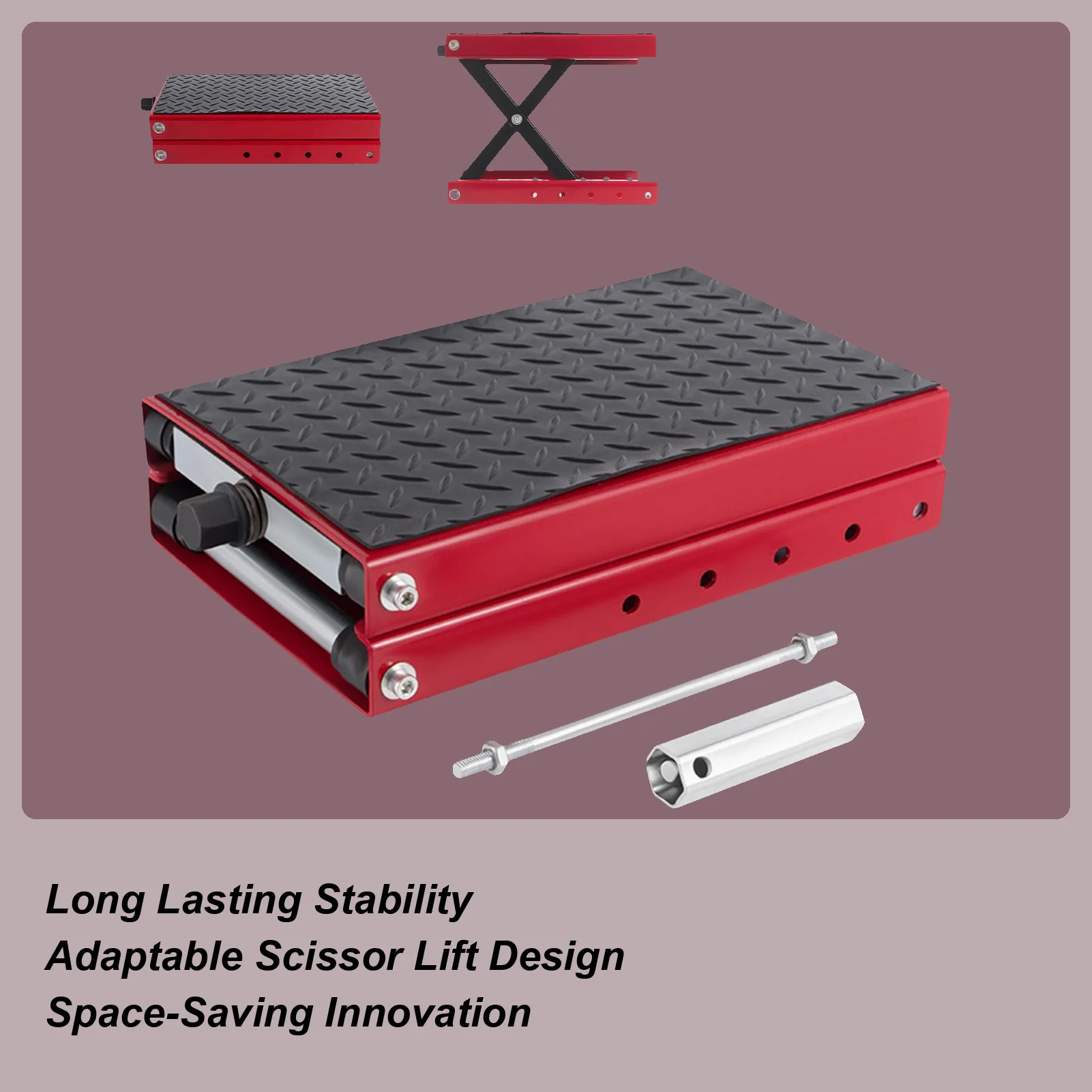 Portable Motorcycle Jack 1100LBS Center Scissor Lift Suitable For Motor Bicycle ATV Work Stand Professional Repair Tools
Portable Motorcycle Jack 1100LBS Center Scissor Lift Suitable For Motor Bicycle ATV Work Stand Professional Repair Tools