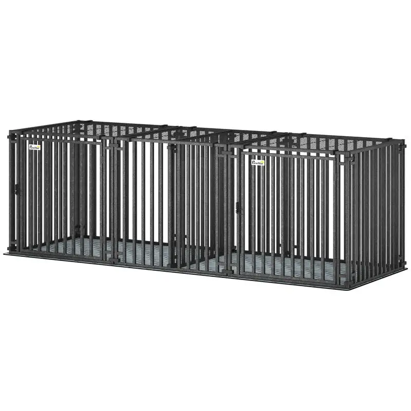 83"L Heavy Duty Dog Crate, Extra Large Dog Kennel with Divider and Mat for Large Breeds, Modular Puppy Playpen
83"L Heavy Duty Dog Crate, Extra Large Dog Kennel with Divider and Mat for Large Breeds, Modular Puppy Playpen