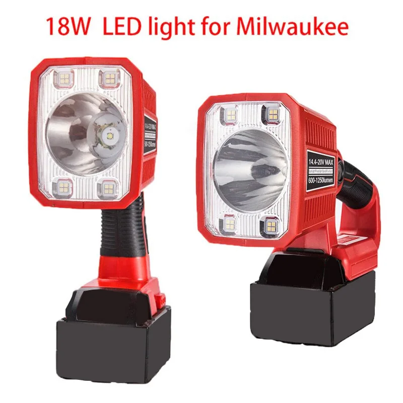 14.4-20V LED Lamp Work Light for Milwaukee 18V Li-ion Battery 1250Lumen Cordless Lantern Spotlight Emergency Lighting
14.4-20V LED Lamp Work Light for Milwaukee 18V Li-ion Battery 1250Lumen Cordless Lantern Spotlight Emergency Lighting