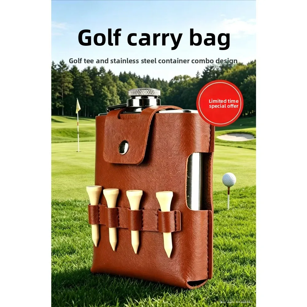 High-end Golf Gift Set, Sanded 7oz 200ml Stainless Steel Wine Jug Accessory Bag, Golf Fanny Pack. High Quality Leather Storage
High-end Golf Gift Set, Sanded 7oz 200ml Stainless Steel Wine Jug Accessory Bag, Golf Fanny Pack. High Quality Leather Storage