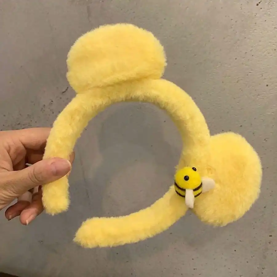 1pc-3pcs Cute Bear Ear Plush Headband, Sweet Internet Celebrity Headband, Little Bee Face Washing Headband, Fashionable Women's
1pc-3pcs Cute Bear Ear Plush Headband, Sweet Internet Celebrity Headband, Little Bee Face Washing Headband, Fashionable Women's