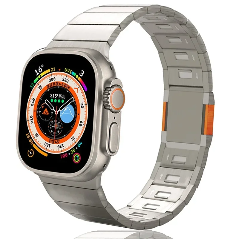 Stainless Steel Strap For Apple Watch Ultra 2 49mm Metal Bracelet Band For Series 9 8 7 6 SE 5 4 3 45MM 44MM 42MM 40MM 41MM 38MM
Stainless Steel Strap For Apple Watch Ultra 2 49mm Metal Bracelet Band For Series 9 8 7 6 SE 5 4 3 45MM 44MM 42MM 40MM 41MM 38MM