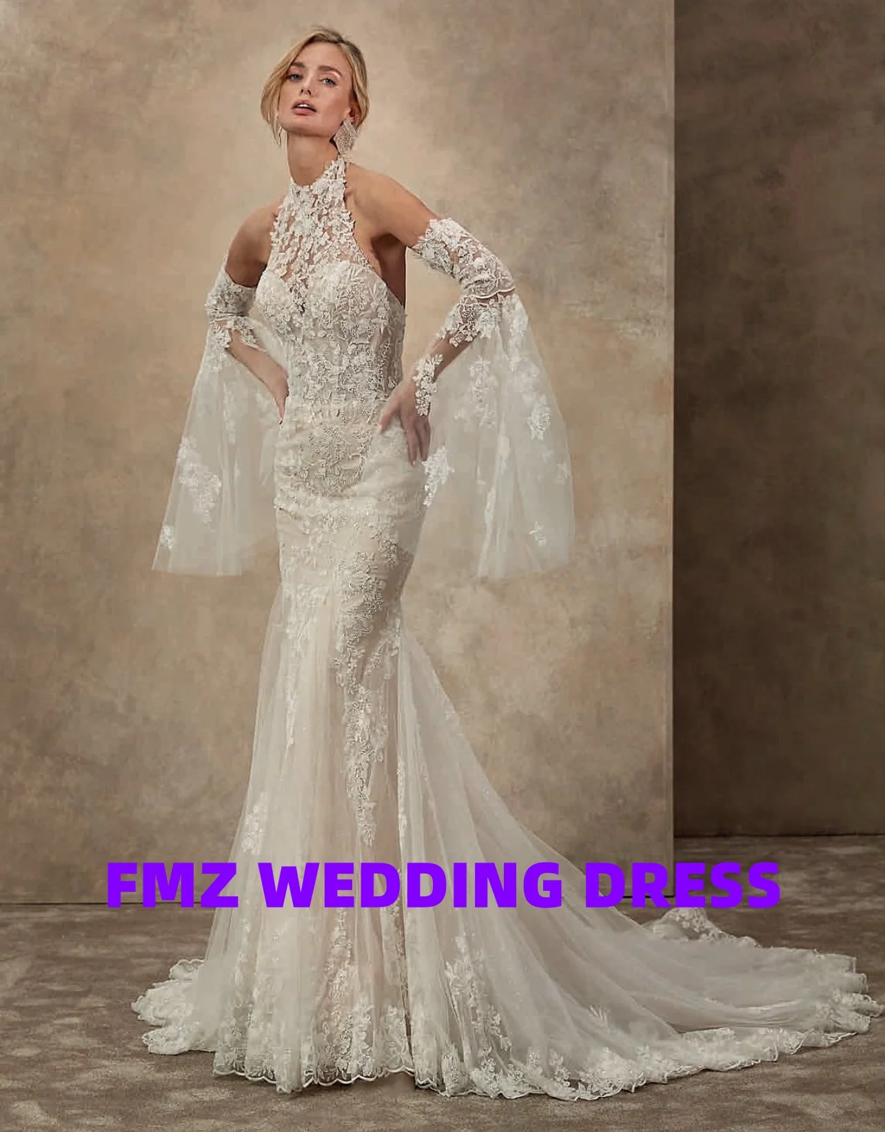 Сексуальное кружевное платье русалки с высоким воротником и длинными рукавами по индивидуальному заказу, свадебное платье amanda novias
Сексуальное кружевное платье русалки с высоким воротником и длинными рукавами по индивидуальному заказу, свадебное платье amanda novias