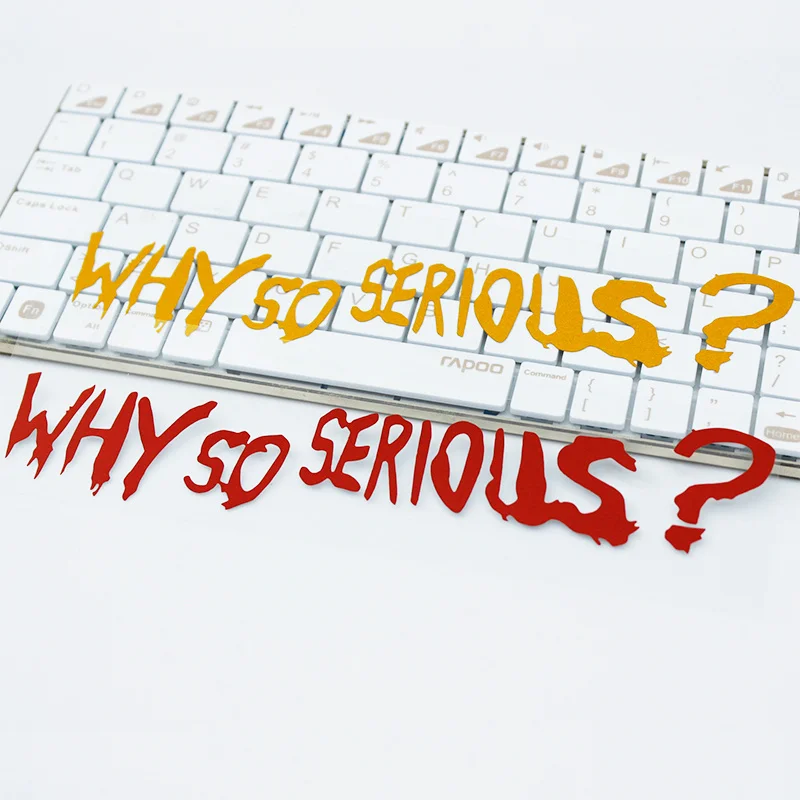Виниловая наклейка "Why So Serious" (1 шт.), водонепроницаемая, для мотоциклетного шлема, топливного бака, передней крышки, декора автомобиля
Виниловая наклейка "Why So Serious" (1 шт.), водонепроницаемая, для мотоциклетного шлема, топливного бака, передней крышки, декора автомобиля
