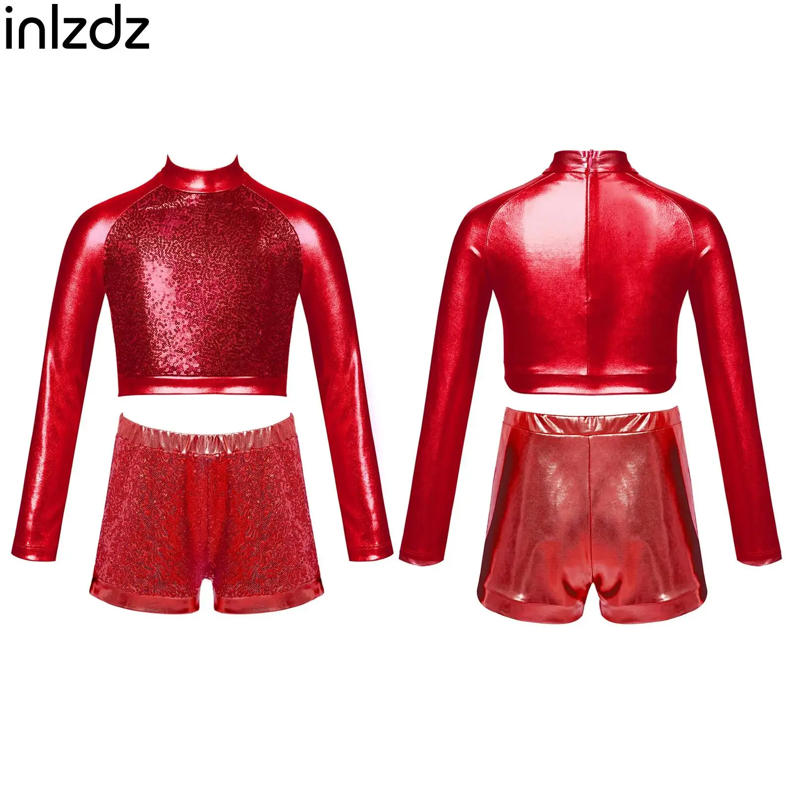 Детский комплект из 2 предметов для девочек в стиле хип-хоп, джаз, уличные танцы, укороченный топ с длинными рукавами и блестками + шорты, комплект одежды для соревнований и тренировок
Детский комплект из 2 предметов для девочек в стиле хип-хоп, джаз, уличные танцы, укороченный топ с длинными рукавами и блестками + шорты, комплект одежды для соревнований и тренировок