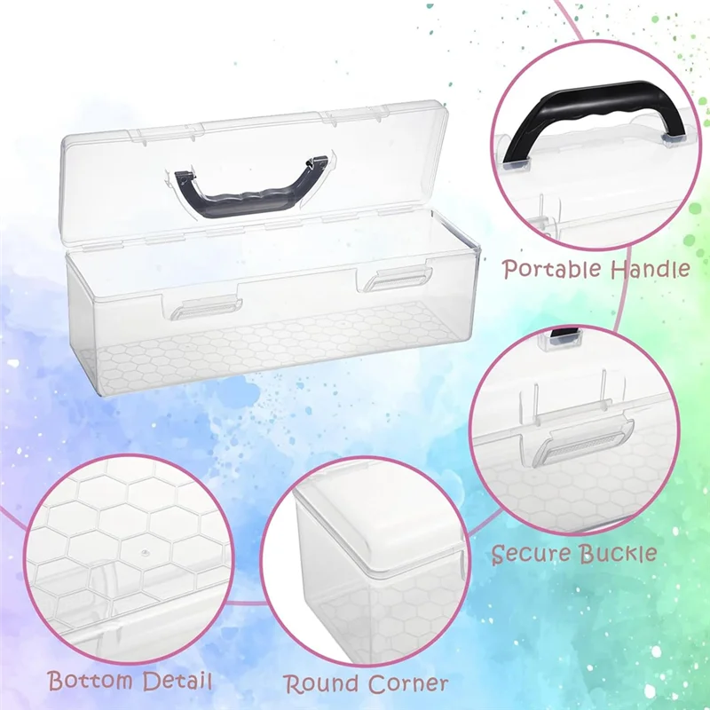 AB97-2 Pcs Paint Storage Boxes 30 Bottle Capacity Clear Organizer For 2 Fl. Oz Barrel Paints
AB97-2 Pcs Paint Storage Boxes 30 Bottle Capacity Clear Organizer For 2 Fl. Oz Barrel Paints
