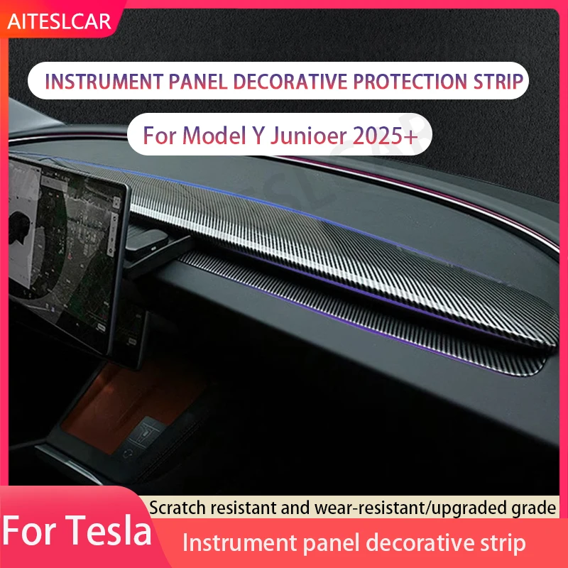 AITESLCAR для Tesla Model Y Launch/Juniper 2025, накладка на приборную панель, крышка приборной панели, накладка на рамку, полоса из АБС-пластика для производительности
AITESLCAR для Tesla Model Y Launch/Juniper 2025, накладка на приборную панель, крышка приборной панели, накладка на рамку, полоса из АБС-пластика для производительности