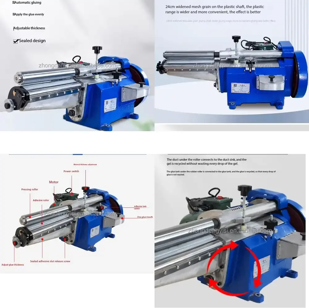 Speed Adjustable Gluing Machine for Upper Sole Leather Paper Bag Edge Yellow Glue Coating Semi-auto Desktop
Speed Adjustable Gluing Machine for Upper Sole Leather Paper Bag Edge Yellow Glue Coating Semi-auto Desktop