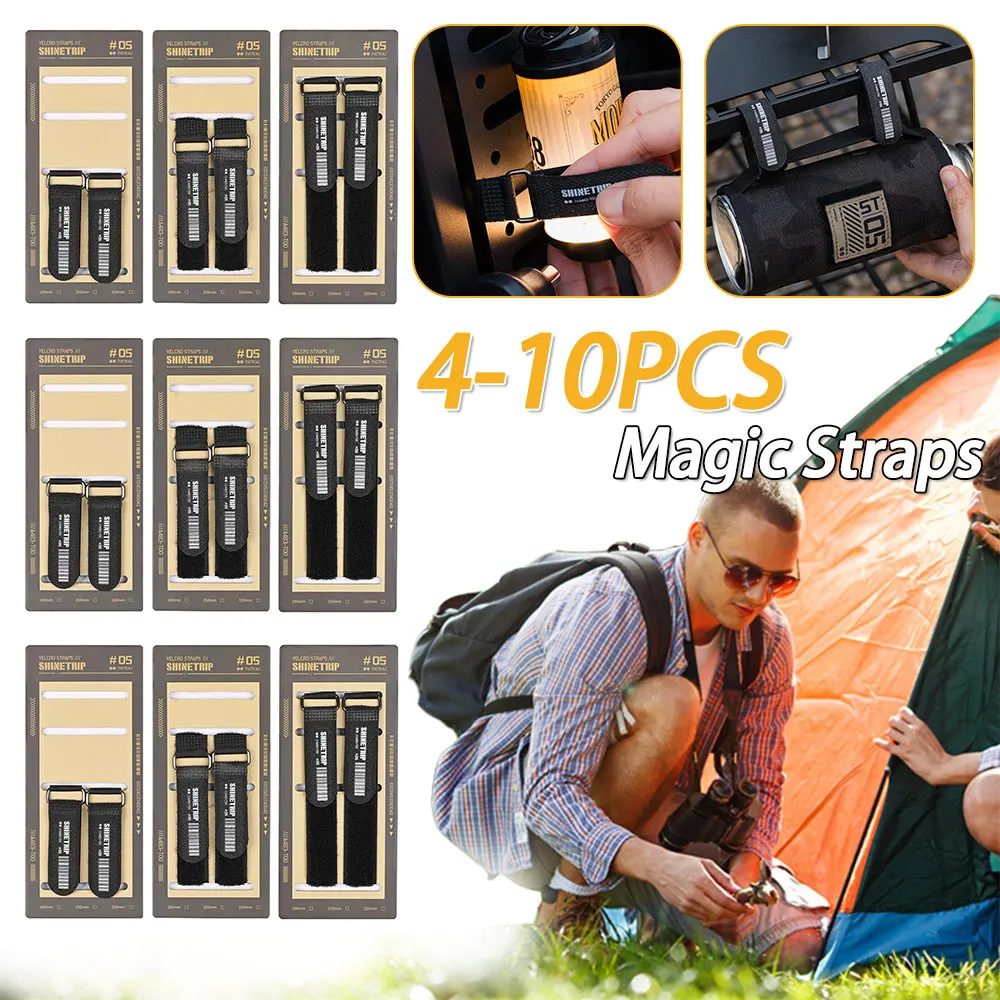 4-10PCS Outdoor Tent Straps Nylon Encrypted with Buckles Magic Straps Strongly Sticky Multi-Purpose Lashing Strap Camping Gear
4-10PCS Outdoor Tent Straps Nylon Encrypted with Buckles Magic Straps Strongly Sticky Multi-Purpose Lashing Strap Camping Gear
