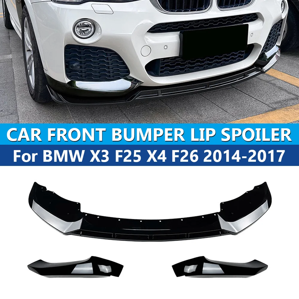 Автомобильный передний бампер, спойлер для BMW X3 F25 X4 F26 LCI M Sport 2014 2015 2016 2017, лезвие разветвителя с боковой угловой частью
Автомобильный передний бампер, спойлер для BMW X3 F25 X4 F26 LCI M Sport 2014 2015 2016 2017, лезвие разветвителя с боковой угловой частью