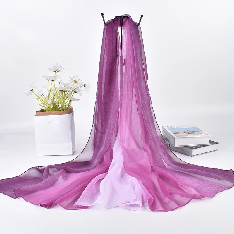 2023 Spring/Summer New Three Color Gradient Silk Scarf 75 * 180 Georgette Long Scarf
2023 Spring/Summer New Three Color Gradient Silk Scarf 75 * 180 Georgette Long Scarf