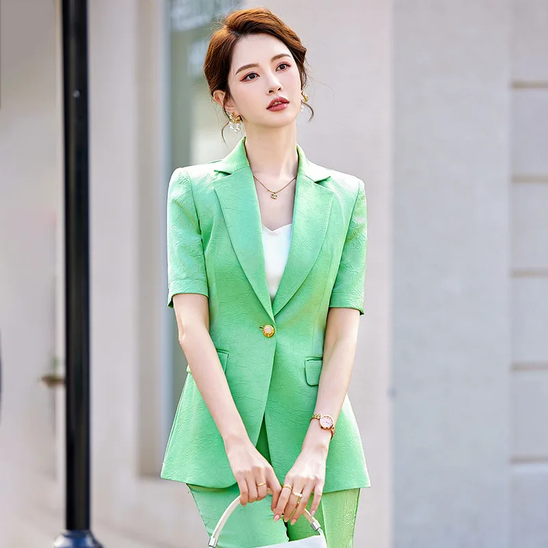 High Quality Fabric Women Business Suits Female Pantsuits Formal Blazers Professional Career Interview Trousers Set Plus Size
High Quality Fabric Women Business Suits Female Pantsuits Formal Blazers Professional Career Interview Trousers Set Plus Size
