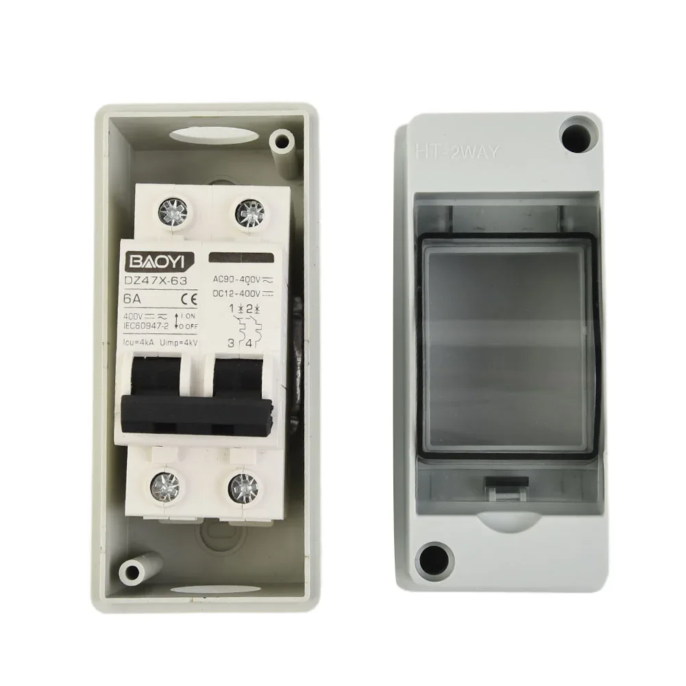 2 Pole AC400V Circuit Breaker Protecting L and N Poles with Waterproof Junction Box for Solar Photovoltaic Cell Combiner
2 Pole AC400V Circuit Breaker Protecting L and N Poles with Waterproof Junction Box for Solar Photovoltaic Cell Combiner
