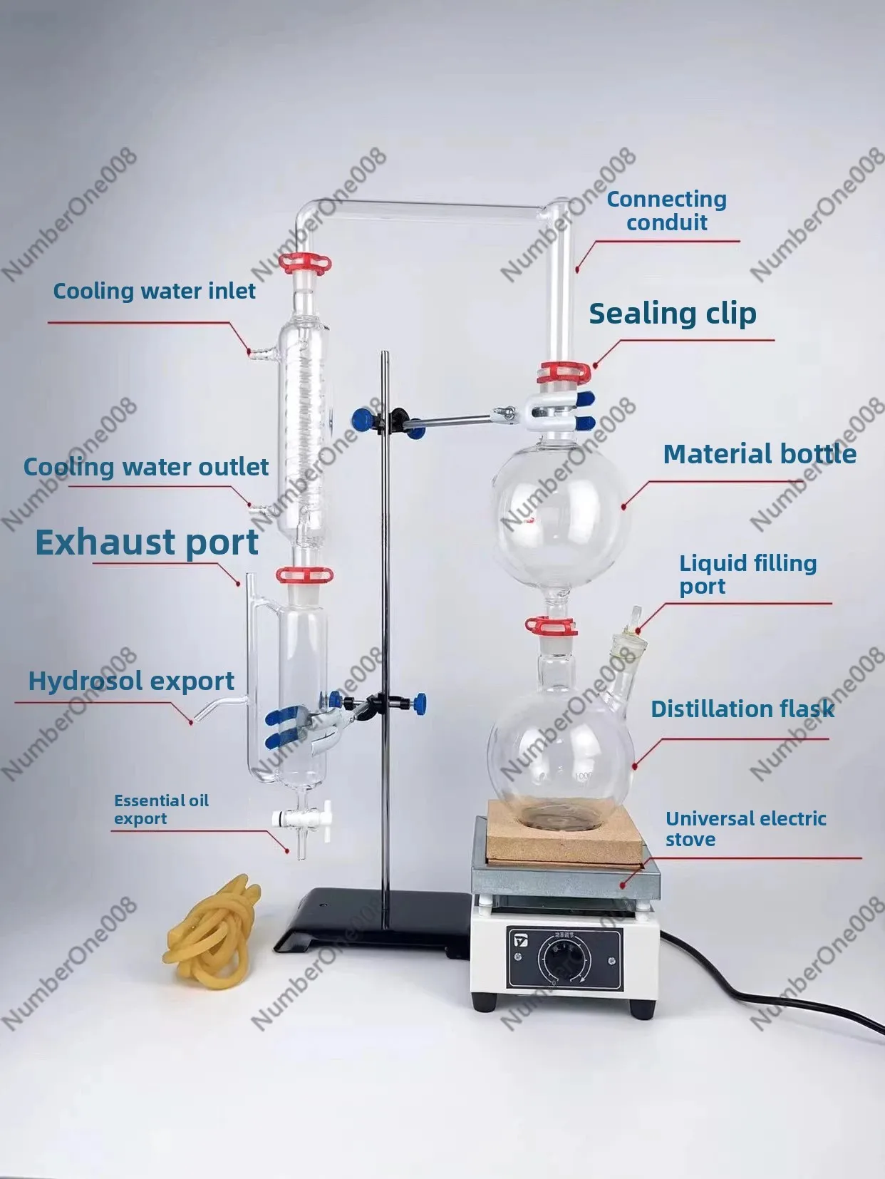 Essential Oil Extractor Separator Flower Steam Distillation Hydrosol Equipment Lab Home Use
Essential Oil Extractor Separator Flower Steam Distillation Hydrosol Equipment Lab Home Use