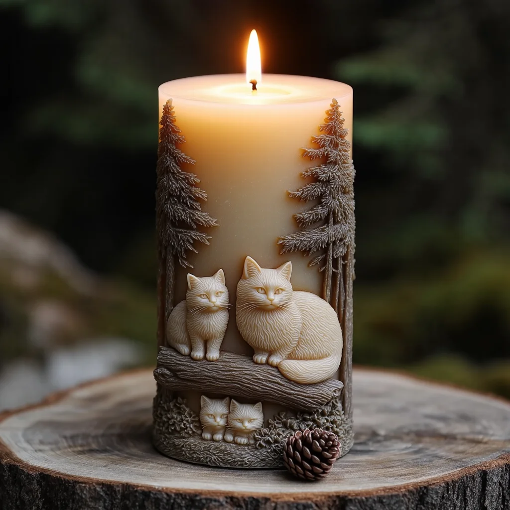 Лесной кот, рельефная силиконовая форма для свечей, ветка кошки + травы, 3D рельеф, резьба не требуется, инструмент для ароматерапии «сделай сам» (четыре кошки, уютный)
Лесной кот, рельефная силиконовая форма для свечей, ветка кошки + травы, 3D рельеф, резьба не требуется, инструмент для ароматерапии «сделай сам» (четыре кошки, уютный)