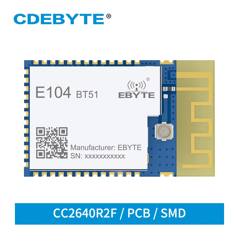 CC2640R2F BLE 5,0 Bluetooth модуль 2,4 ГГц iBeacon E104-BT51 с низкой мощностью 5 дБм PCB антенна SMD UART беспроводной трансивер
CC2640R2F BLE 5,0 Bluetooth модуль 2,4 ГГц iBeacon E104-BT51 с низкой мощностью 5 дБм PCB антенна SMD UART беспроводной трансивер