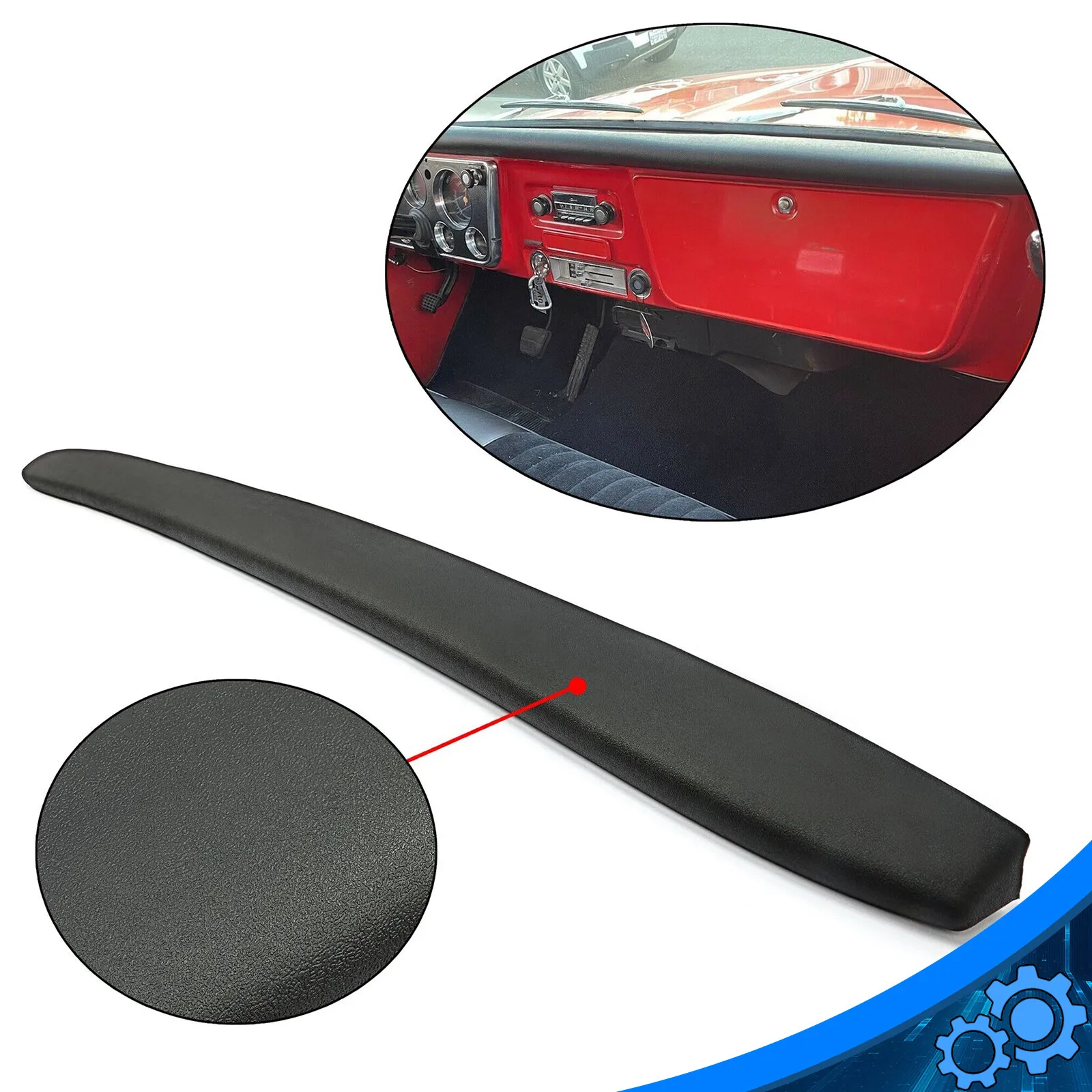 FOR 67 68 69 70 71 72 Chevy/GMC C10 Pickup Blazer Black Interior Dash Pad Cover
FOR 67 68 69 70 71 72 Chevy/GMC C10 Pickup Blazer Black Interior Dash Pad Cover