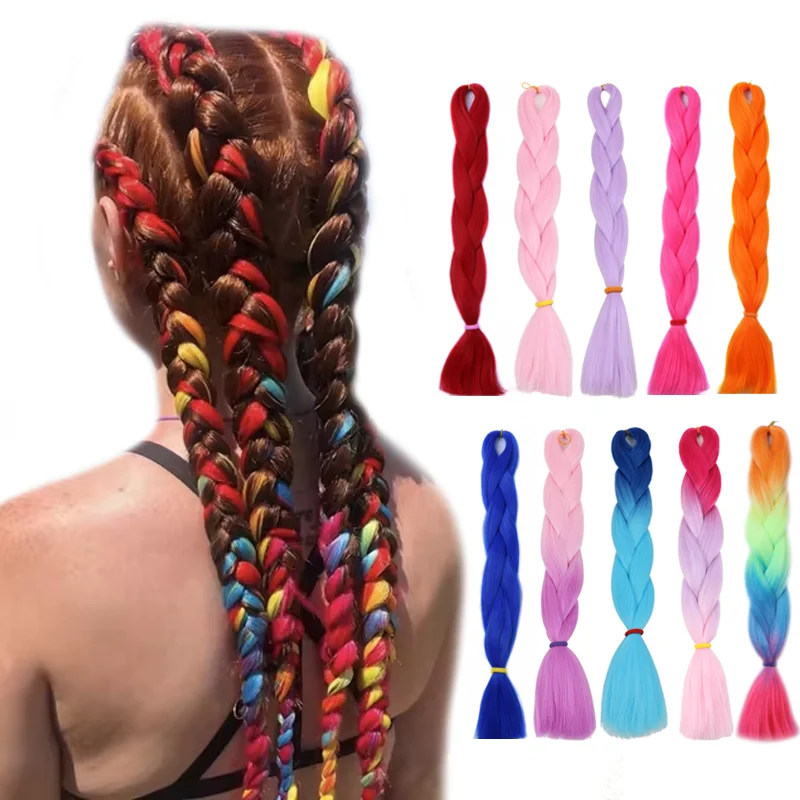 Synthetic Ombre Braiding Hair Extensions 24inch Silky Soft Yika Jumbo Braids Hair for Kids Box Braid 200 Colors Available
Synthetic Ombre Braiding Hair Extensions 24inch Silky Soft Yika Jumbo Braids Hair for Kids Box Braid 200 Colors Available