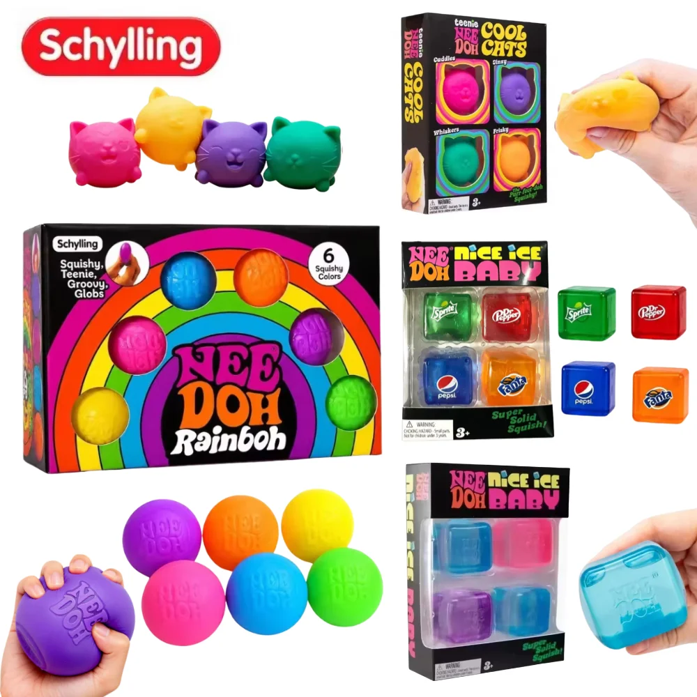 Schylling Rainbow Teenie Nee Doh Stress Balls 6pcs Soft Squishy Toys Anxiety Relief Squeeze Toys For Teenager Calm Mood
Schylling Rainbow Teenie Nee Doh Stress Balls 6pcs Soft Squishy Toys Anxiety Relief Squeeze Toys For Teenager Calm Mood