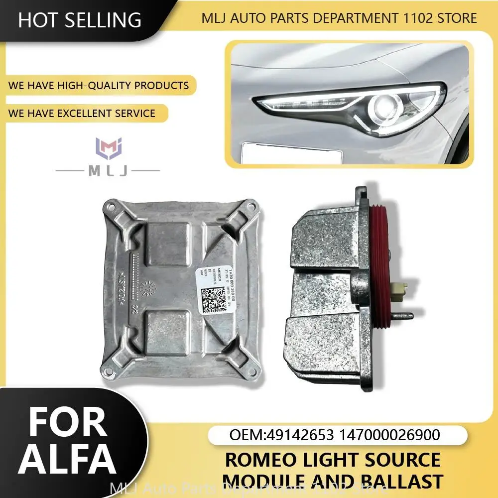 49142653 147000026900 For Alfa Romeo Stelvio Giulia Headlight DRL Control Unit LED Angel Eye Ballast Module Car Accessories
49142653 147000026900 For Alfa Romeo Stelvio Giulia Headlight DRL Control Unit LED Angel Eye Ballast Module Car Accessories