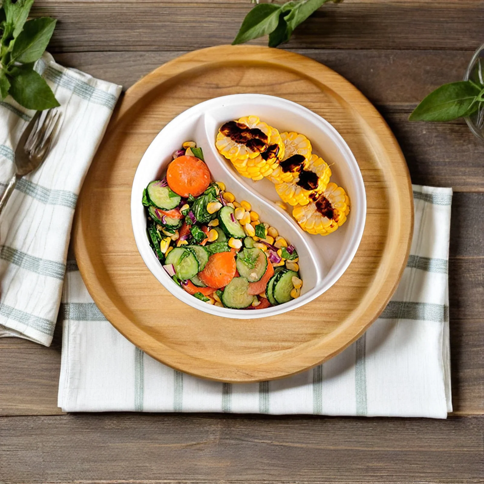 Double Grid Ceramic Food Bowl Japanese Style Divided Noodle Ramen Bowl for Kitchen Dining Noodle Container
Double Grid Ceramic Food Bowl Japanese Style Divided Noodle Ramen Bowl for Kitchen Dining Noodle Container