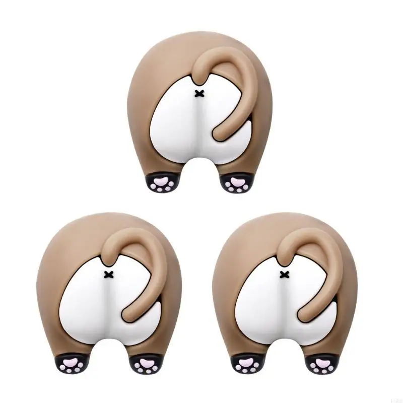 E5BE 3pcs Silicone Cats Butt Door Cushions Pad Soft Furniture Protections for Home
E5BE 3pcs Silicone Cats Butt Door Cushions Pad Soft Furniture Protections for Home