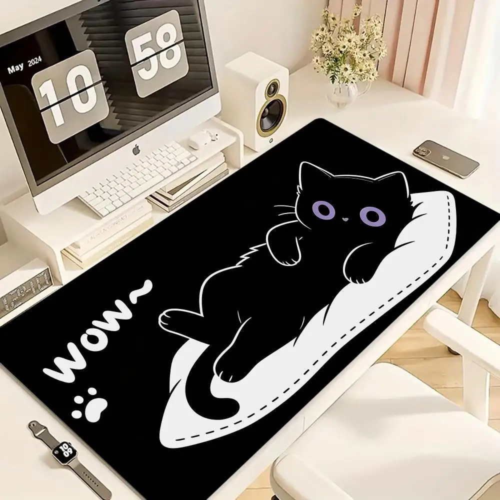 Cute Black Cat Mouse Pad Large Computer Office Game Table Mats L Rubber Anti-slip Gaming Keyboard Mousepads Long Desk Pads 40x90
Cute Black Cat Mouse Pad Large Computer Office Game Table Mats L Rubber Anti-slip Gaming Keyboard Mousepads Long Desk Pads 40x90
